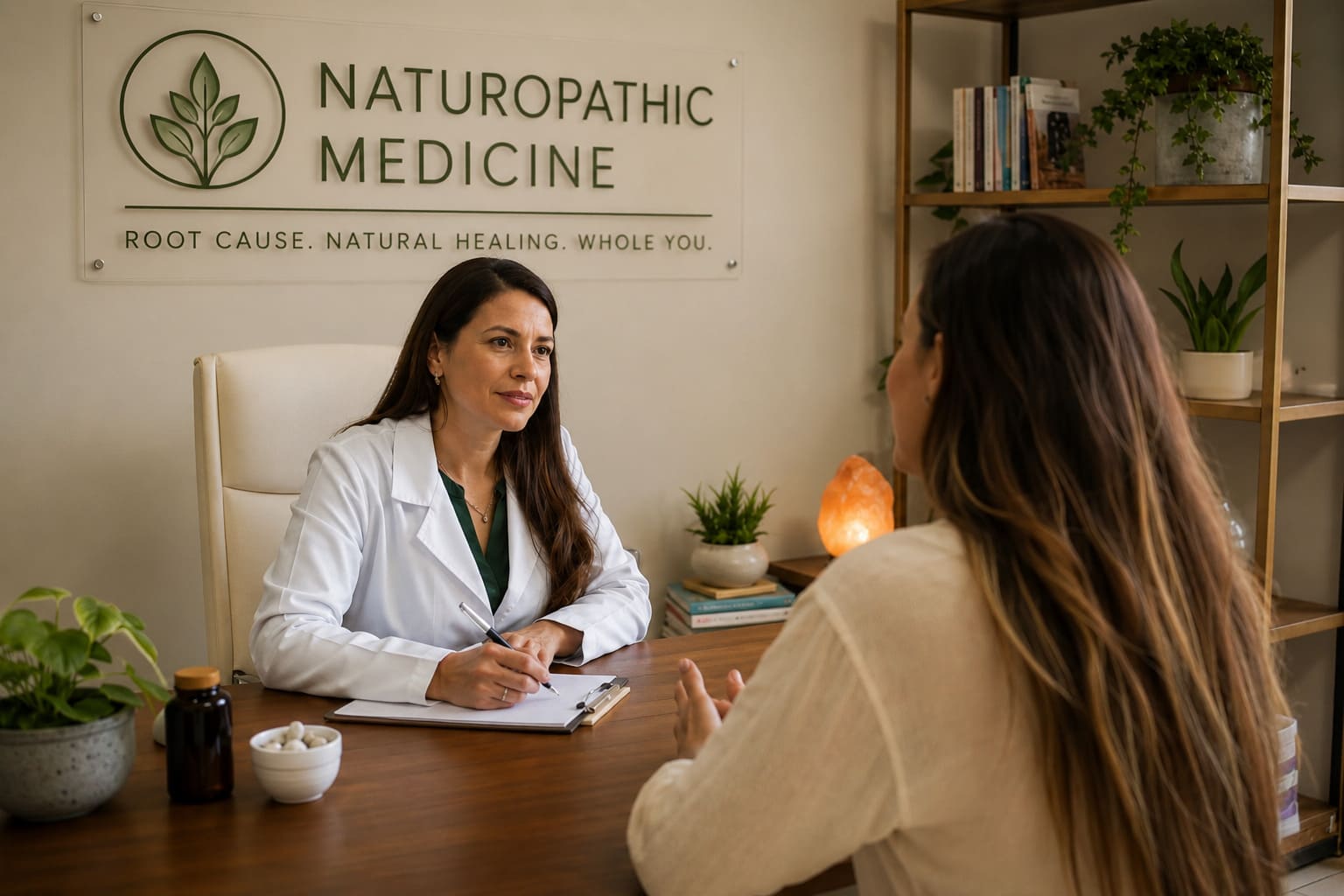 Educated integrative medicine patient ready to book