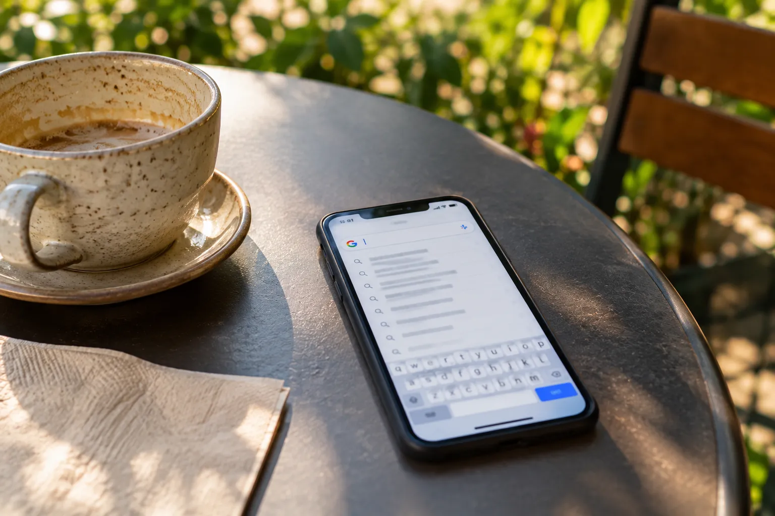 Prospective wellness patient researching healthcare services on a mobile phone